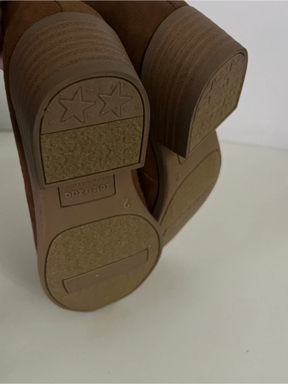 Zack & Zoey Chocolate Brown Suede Ankle Boots for Kids